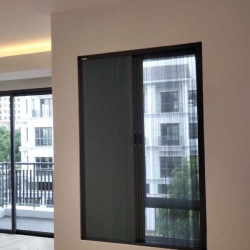Rèm tổ ong cửa sổ, kết hợp lưới chống côn trùng