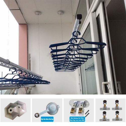 Giàn Phơi Gắn Trần Hòa Phát KS-980 New