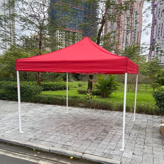Nhà Bạt Ngoài Trời 3x3m màu Đỏ